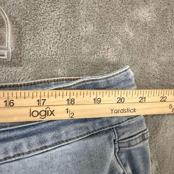 Judy Blue Jeans Women 24W Plus Stretch Blue Denim Two Button JB88616 - Picture 5 of 7